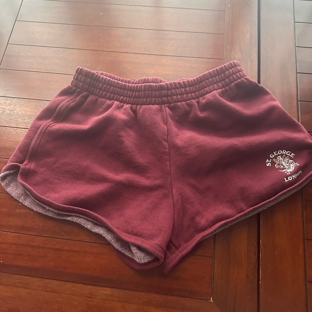 Brandy Melville Burgundy Lounge Shorts